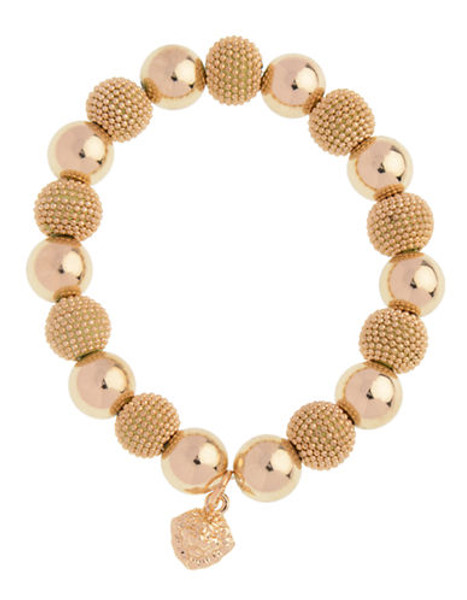 Anne Klein Stretch Ball Bracelet - Gold