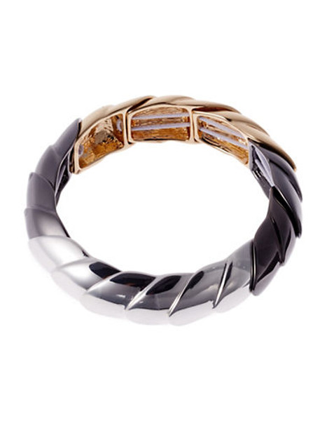 Kensie Nested Stretch Bracelet - Mix Metal