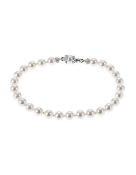 Nadri Pearl Strand Bracelet - Silver