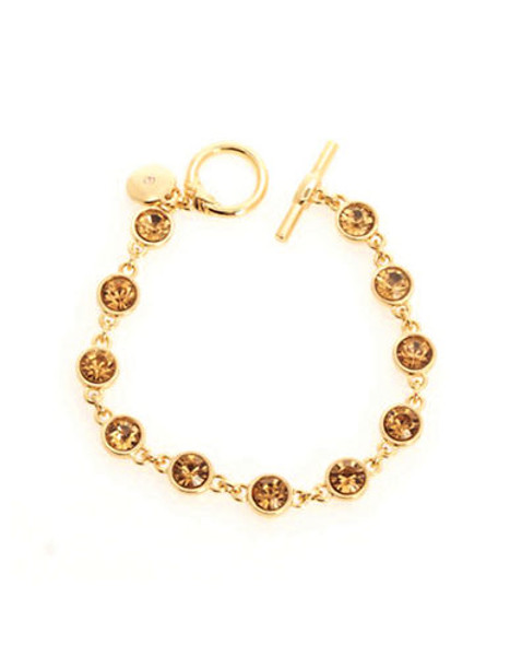 Jones New York Boxed Gold Topaz Stone Tennis Bracelet - Gold/Topaz