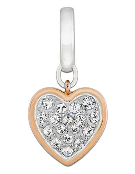 Swarovski Rose Gold Heart Charm - Rose Gold