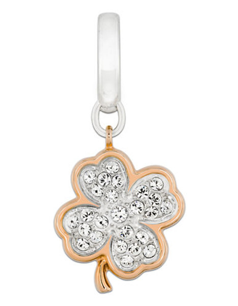 Swarovski Rose Gold Clover Charm - Rose Gold