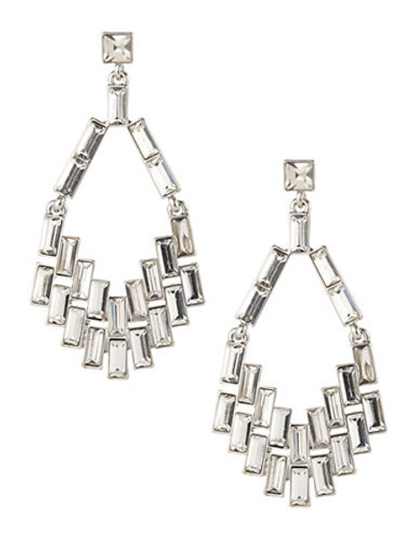 A.B.S. By Allen Schwartz Geometric Chandelier Earrings - Silver