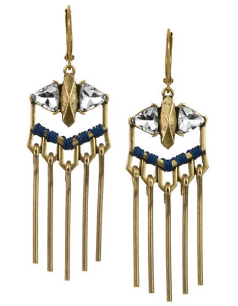 Sam Edelman Metal Fringe Chandelier Earring - GOLD