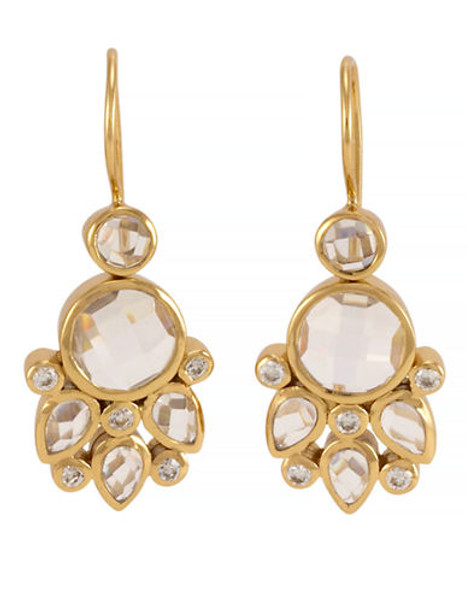 Melinda Maria Gold Plated Semi Precious Stone Earring - Gold