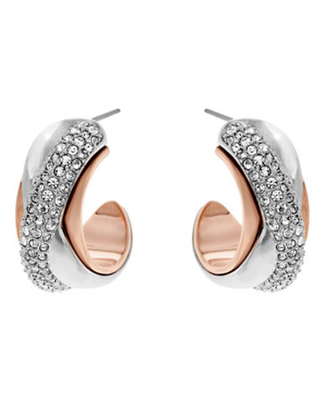 Swarovski Wave Pierced Earrings Pro - Rose Gold