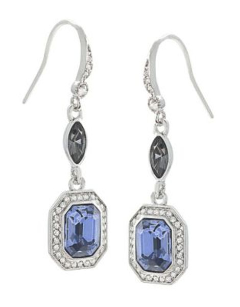 Carolee Royal Blue Drop Earrings - BLUE