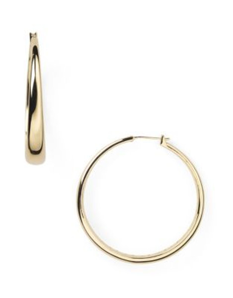 Nadri Medium Gold Tapered Hoop - GOLD