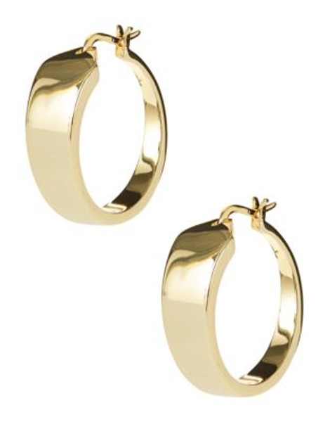 Kara Ross Medium Hoop Earrings - GOLD