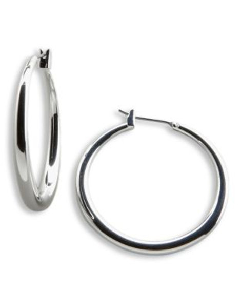 Lauren Ralph Lauren Teardrop Hoop Earring - SILVERTONE