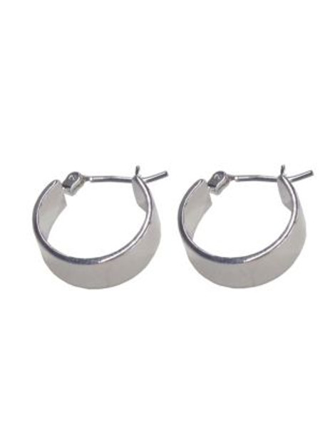 Nine West Small Thick Hoop Earring - SILVER
