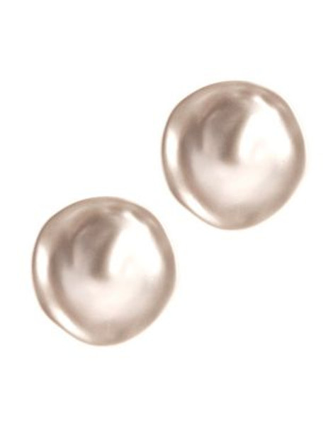 Jones New York Button Clip Earrings - SILVER