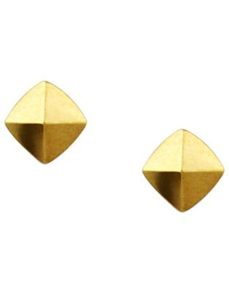 Vince Camuto Gold Pyramid Stud Earrings - GOLD