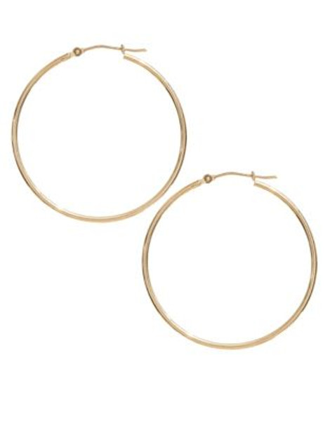 Fine Jewellery 14K Yellow Gold Hoop Earrings - YELLOW GOLD