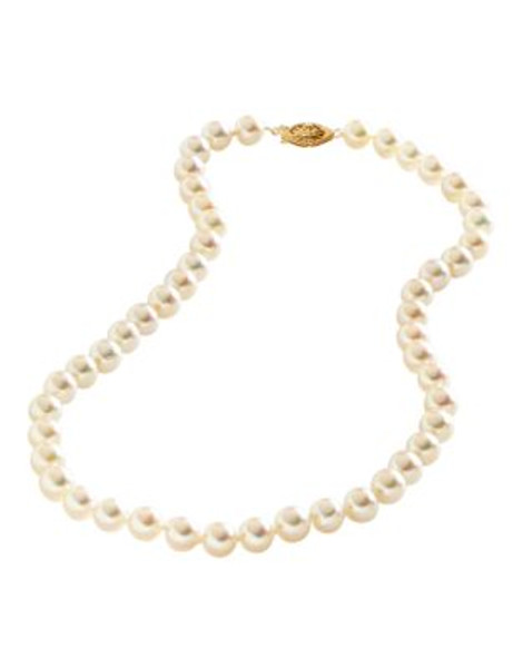 Fine Jewellery 14K Yellow Gold Akoya Pearl Strand Necklace - PEARL