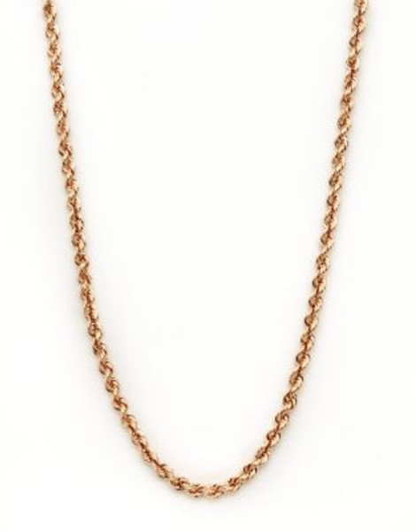 Fine Jewellery 14K Rose Gold Rope Chain - ROSE GOLD