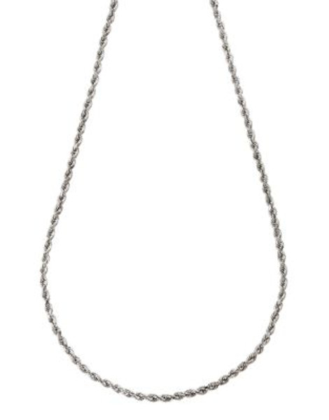 Fine Jewellery 14K White Gold Seamless Rope Chain - WHITE GOLD