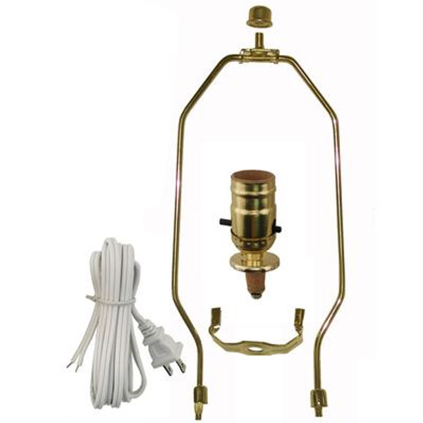 Lamp Kit with Brass Harp