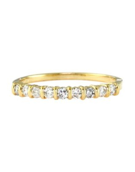 Effy 14K Yellow Gold Diamond Stack Ring - DIAMOND - 7