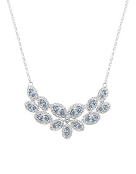 Swarovski Silver Tone Swarovski Crystal Collar Necklace - BLUE
