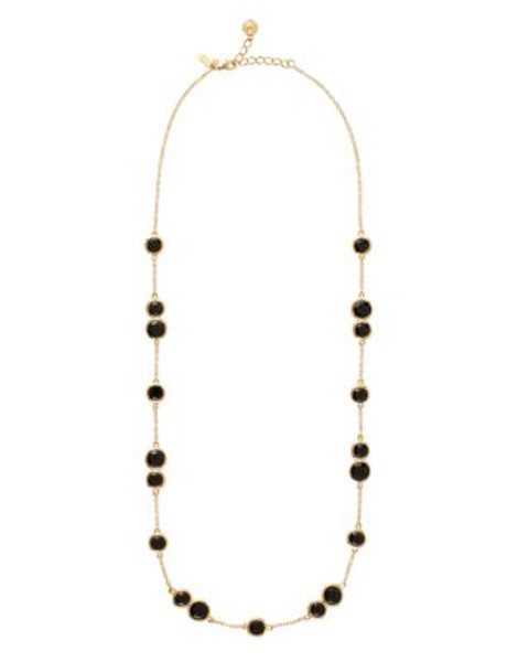 Kate Spade New York Crystal Confetti Long Necklace - BLACK