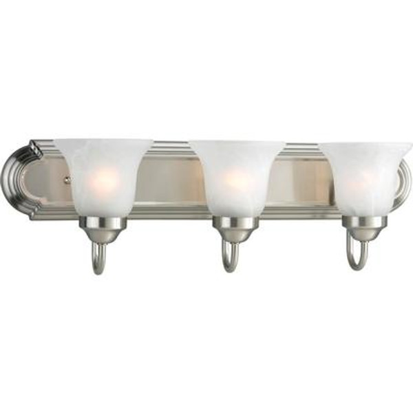 Brushed Nickel 3-light Wall Bracket