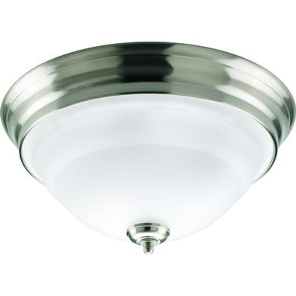 Torino Collection Brushed Nickel 2-light Flushmount