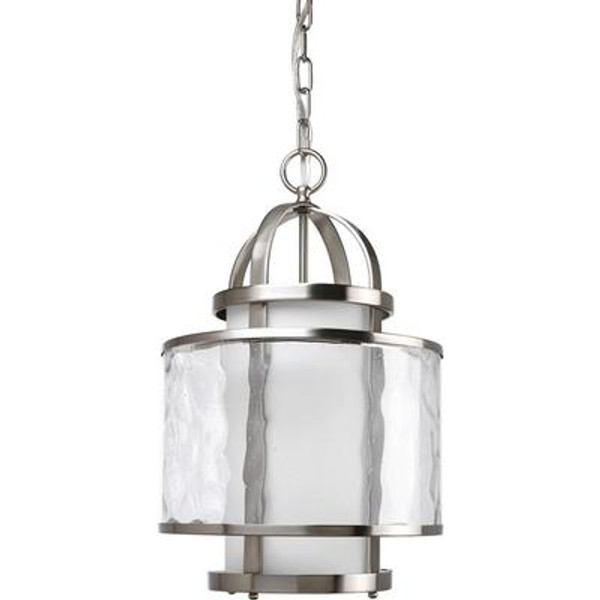 Bay Court Collection Brushed Nickel 1-light Foyer Pendant