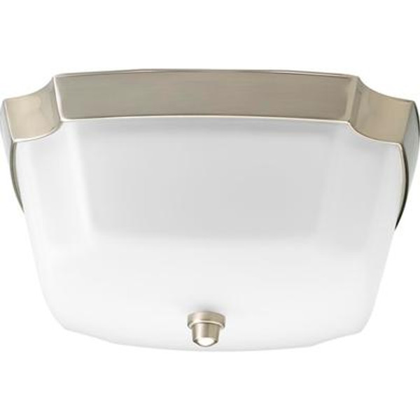 Addison Collection Brushed Nickel 2-light Flushmount