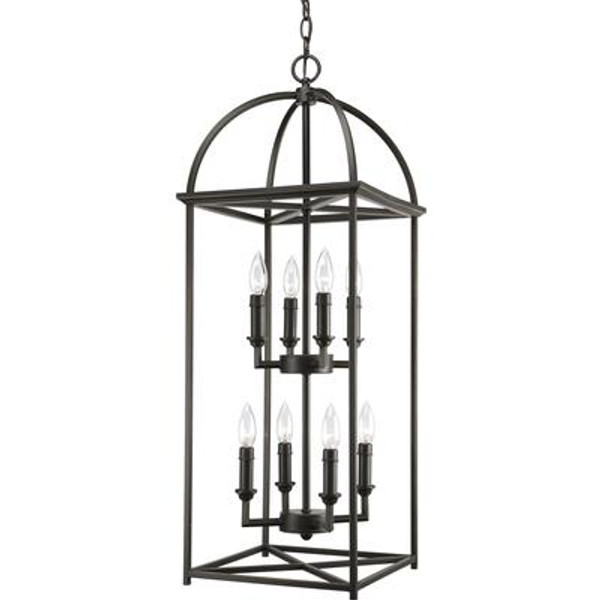 Piedmont Collection Antique Bronze 8-light Foyer Pendant