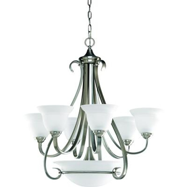 Torino Collection Brushed Nickel 6-light Chandelier