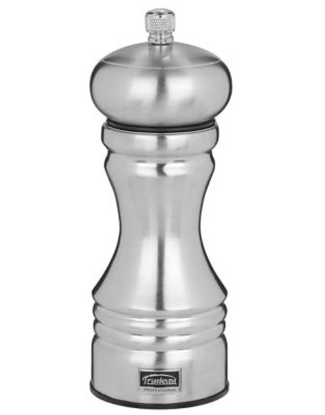 Trudeau Professional 6In Carbon Steel Finish Pepper Mill - SILVER