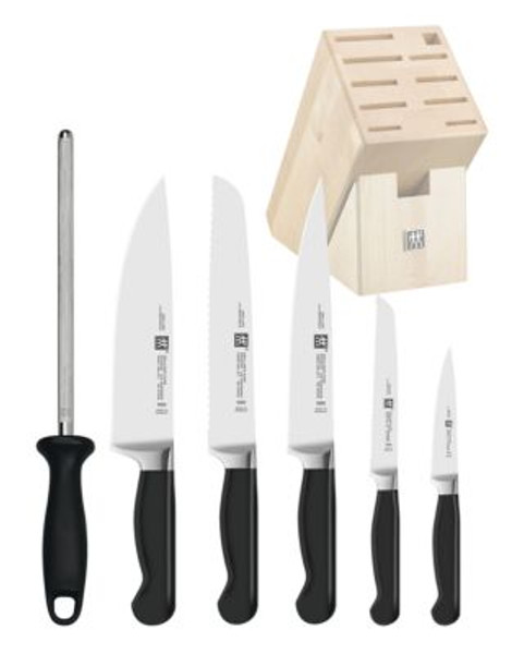 Zwilling J.A.Henckels Pure 7 Piece Block Set - SILVER