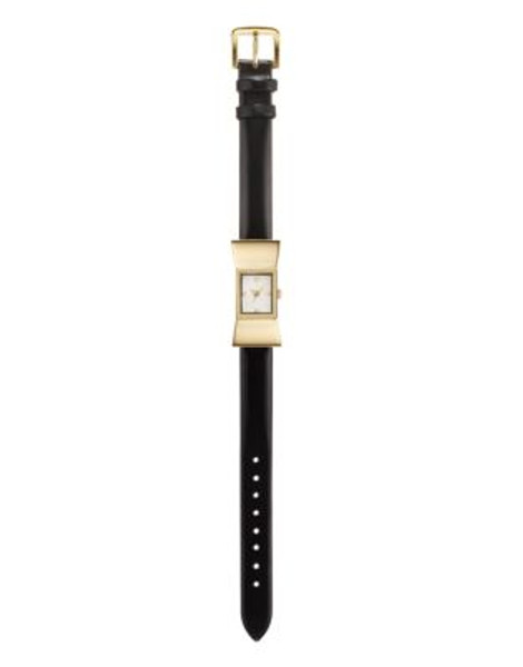 Kate Spade New York Patent Black Carlyle Strap Watch - BLACK