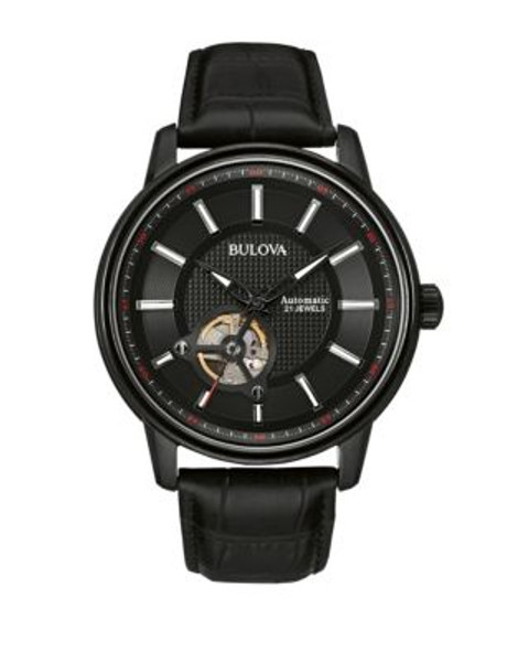 Bulova Mens Automatic Collection Oversized 98A139 - BLACK