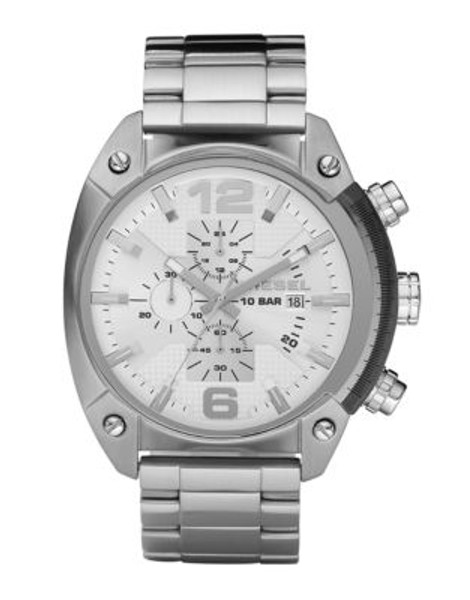 Diesel Chronograph Stainless Steel Watch - SILVER