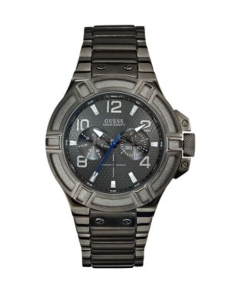 Guess Men's Brushed Gunmetal Watch - GUN METAL