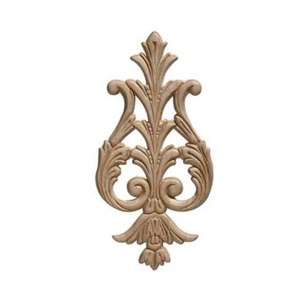Embossed Acanthus Drop Ornament 9-3/8 x 4-5/8 - 1 Piece Per Card