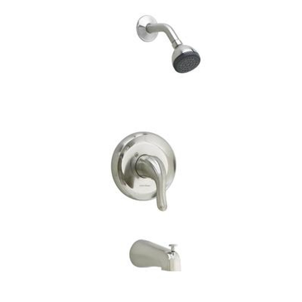 Cadet Single-Handle Tub and Shower Faucet in Satin Nickel