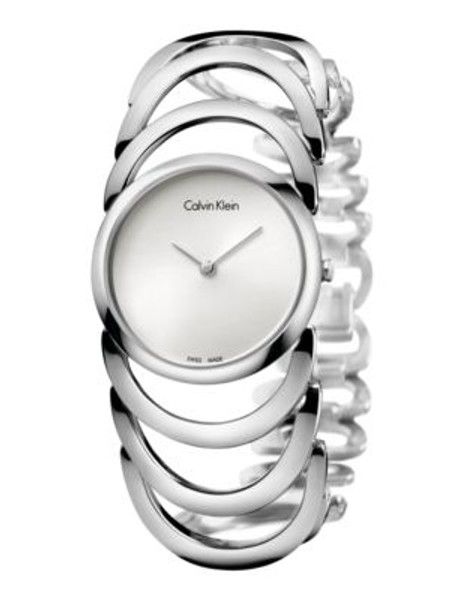 Calvin Klein Womens Metal Standard K4G23126 - SILVER