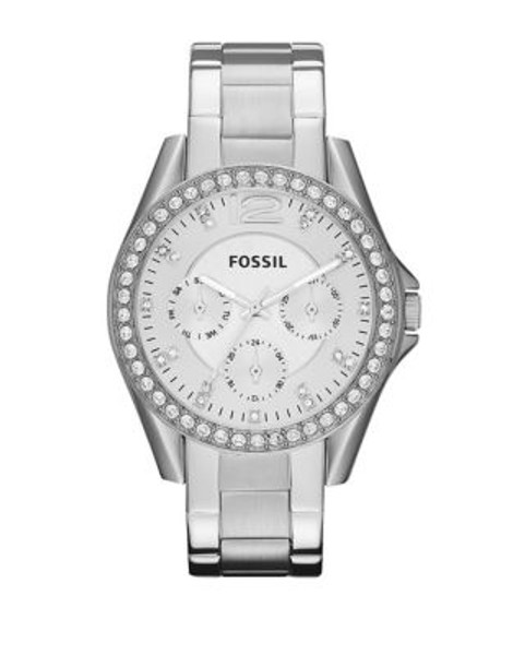 Fossil Riley Stainless Steel Watch - SILVER