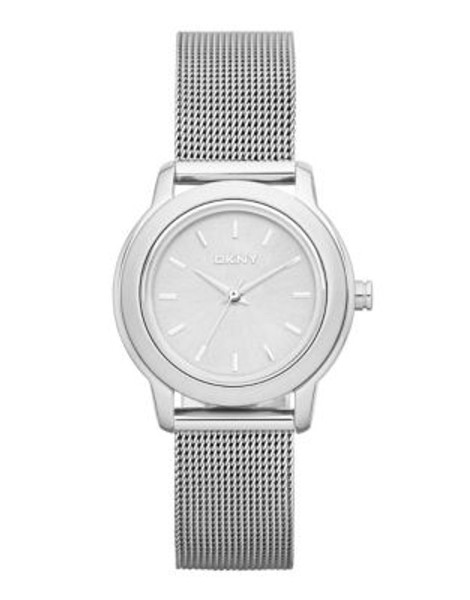 Dkny Stainless Steel Mesh Analog Watch - SILVER