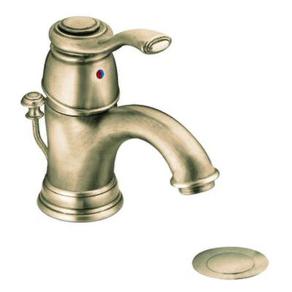 Kingsley 1 Handle Bathroom Faucet - Antique Bronze Finish