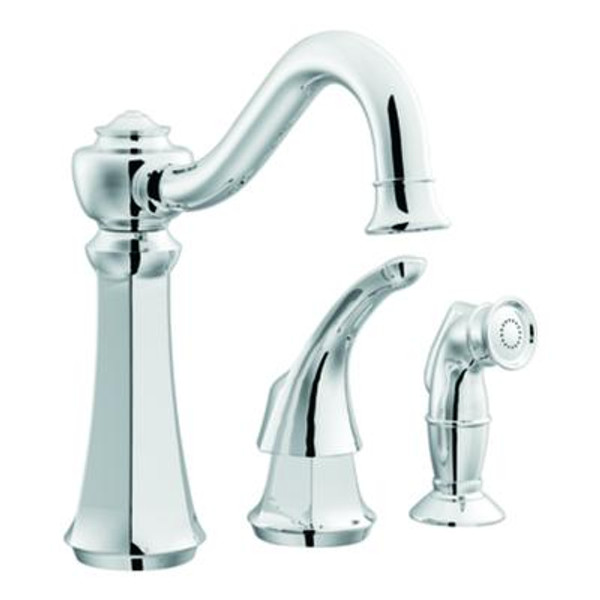 Chrome One-Handle High Arc Kitchen Faucet