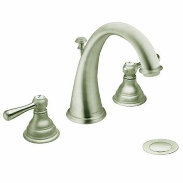 Kingsley 2 Handle Widespread Bathroom Faucet Trim (Trim Only) - Brushed Nickel Finish