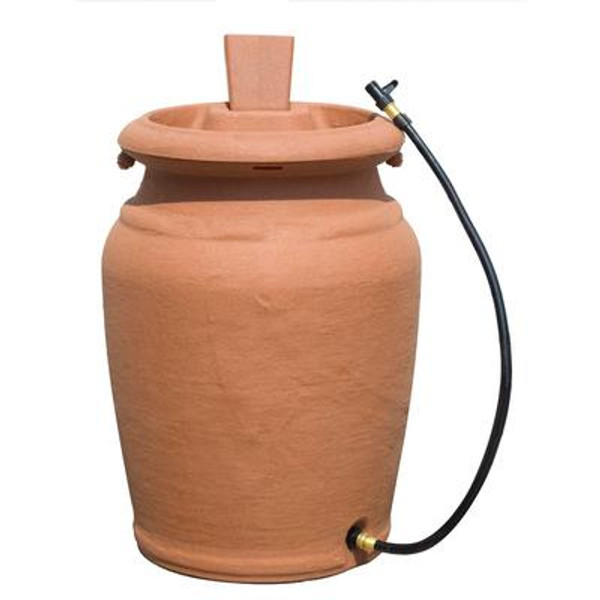 Urn Style Rain Barrel With Planter