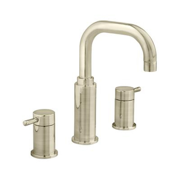 Serin 8 Inch Widespread 2-Handle High-Arc Bathroom Faucet in Satin Nickel