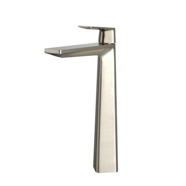 Aplos Single Lever Vessel Bathroom Faucet Brushed Nickel