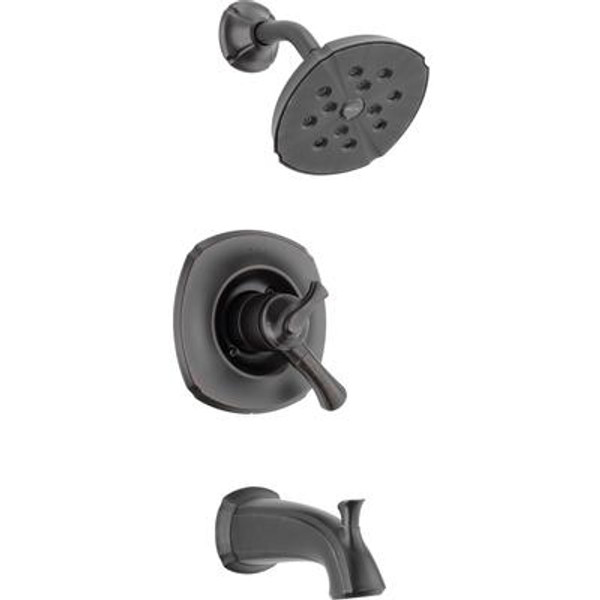 Addison Single Handle 1-Spray Tub and Shower Faucet Trim in Venetian Bronze featuring H2Okinetic (Valve not included)