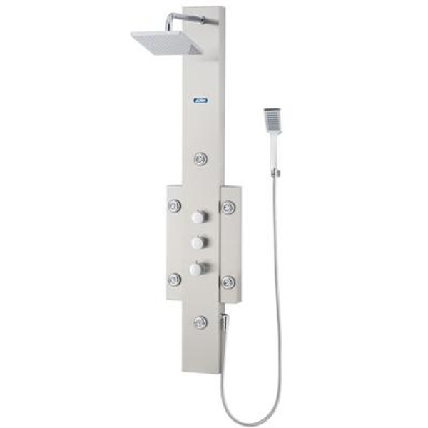 6-Jet Shower System with Directional Showerhead in Stainless Steel